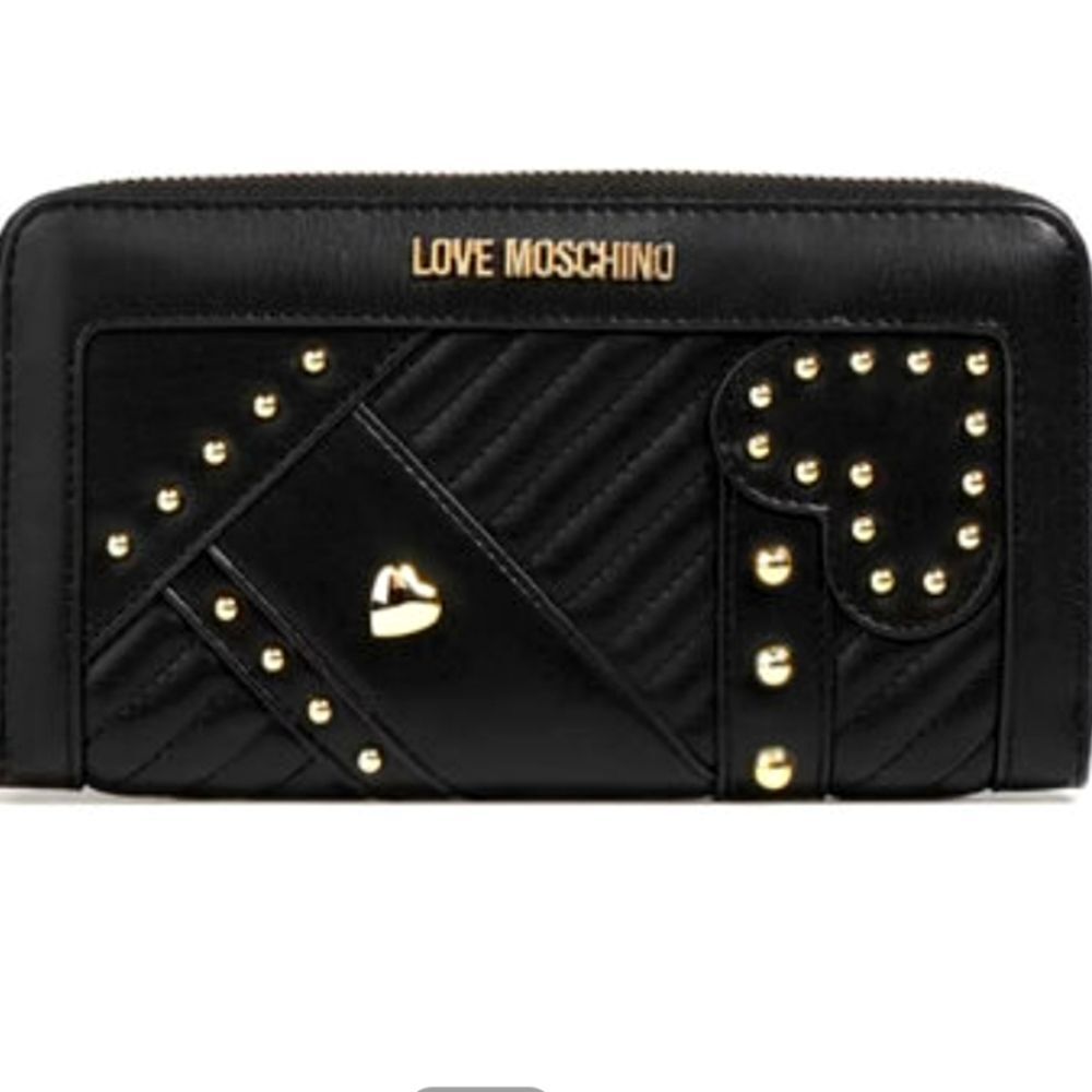 Love Moschino‎ Logo Heart Zip Around Wallet